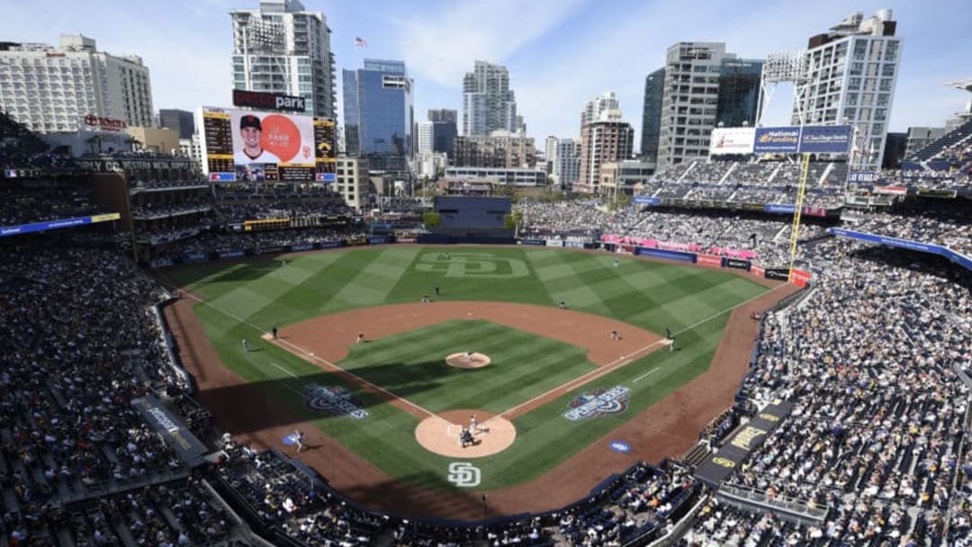SAN DIEGO, CA - APRIL 7: A general view on opening day during the first inning of a baseball game between the San Francisco Giants and the San Diego Padres at PETCO Park on April 7, 2017 in San Diego, California. (Photo by Denis Poroy/Getty Images)