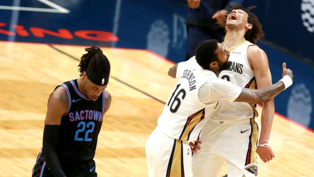 Jaxson Hayes #10 of the New Orleans Pelicans (Photo by Sean Gardner/Getty Images)