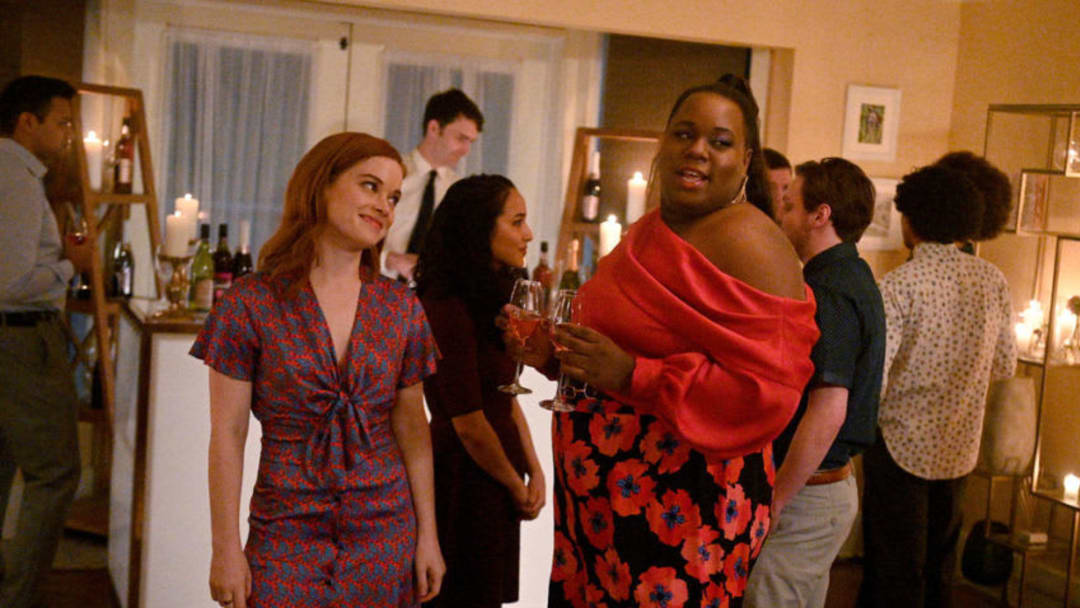 ZOEY'S EXTRAORDINARY PLAYLIST -- "Zoey’s Extraordinary Birthday" Episode 208 -- Pictured: (l-r) Jane Levy as Zoey Clarke, Alex Newell as Mo -- (Photo by: Sergei Bachlakov/NBC/Lionsgate)