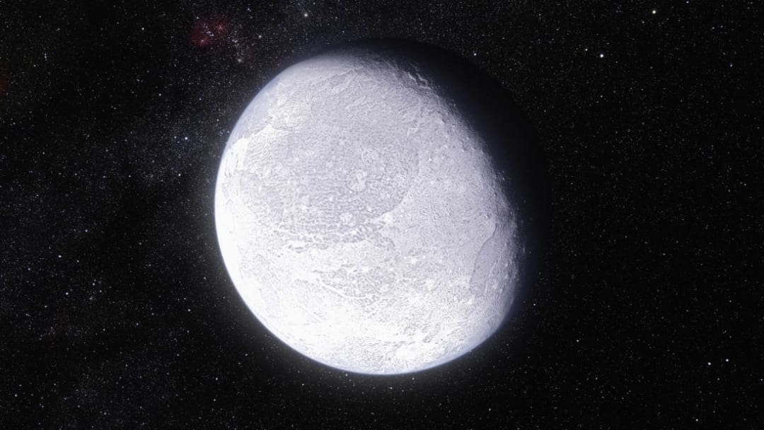 An artist's rendering of the dwarf planet Eris