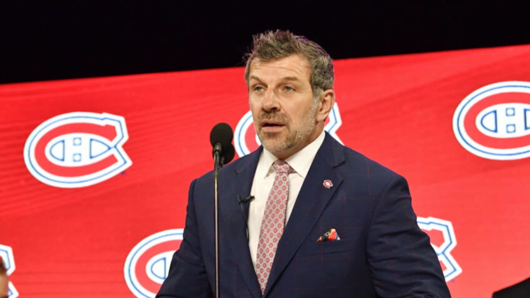 Jun 22, 2018; Dallas, TX, USA; Montreal Canadiens general manager Marc Bergevin. Mandatory Credit: Jerome Miron-USA TODAY Sports