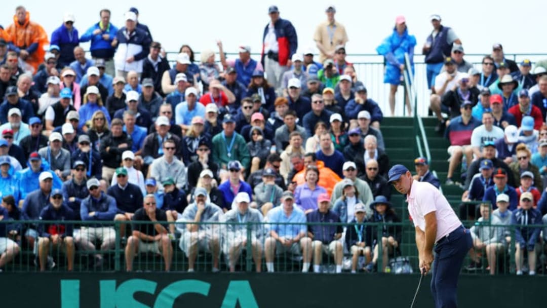 SOUTHAMPTON, NY - JUNE 15: Gary Woodland of the United States putts on the seventh green during the second round of the 2018 U.S. Open at Shinnecock Hills Golf Club on June 15, 2018 in Southampton, New York. (Photo by Warren Little/Getty Images)