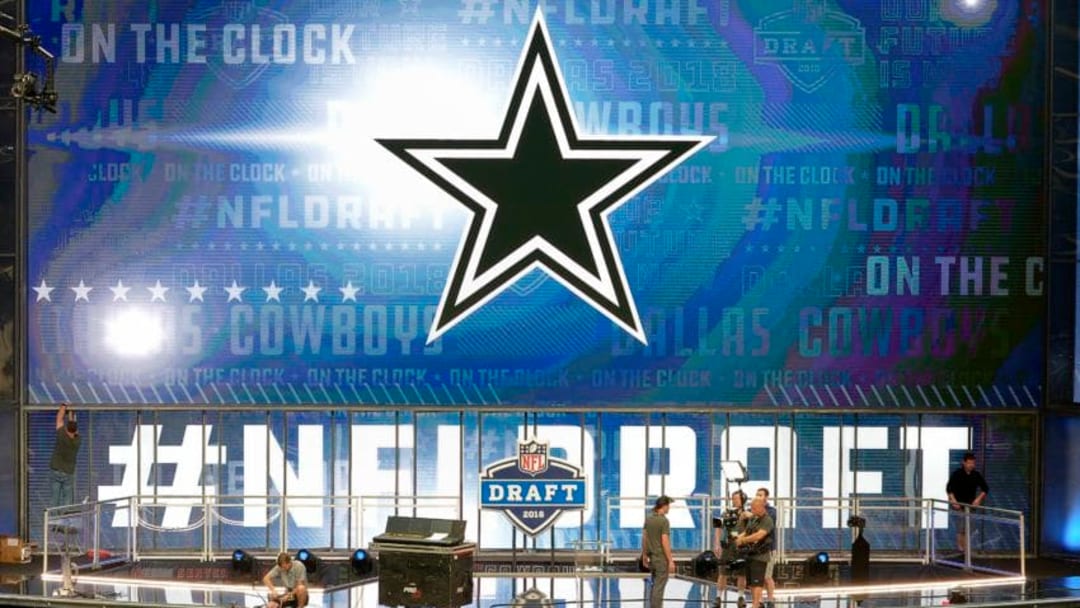 Preview of the 2018 NFL Draft Theater, which is being built on the field of AT
