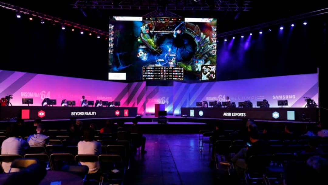 BIRMINGHAM, ENGLAND - APRIL 20: A general view during the British Esports League Of Legends school championship finals at Insomnia64 Esports Gaming Festival at NEC Arena on April 20, 2019 in Birmingham, England. (Photo by Luke Walker/Getty Images)