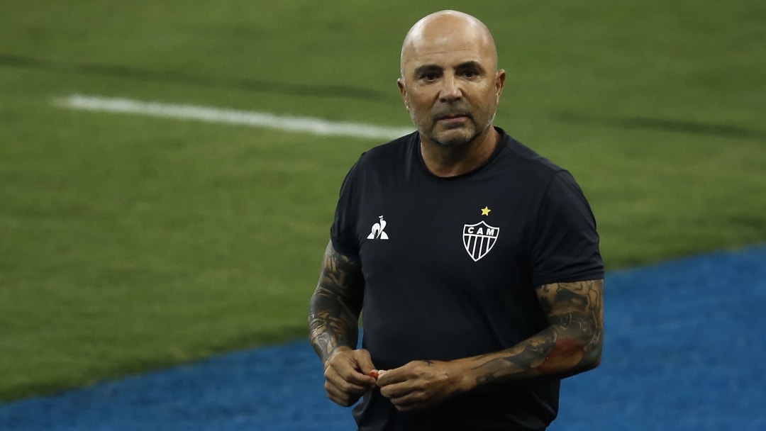 Jorge Sampaoli lors de son dernier match avec l'Atletico Mineiro. Jorge Sampaoli lors de son dernier match avec l'Atletico Mineiro.