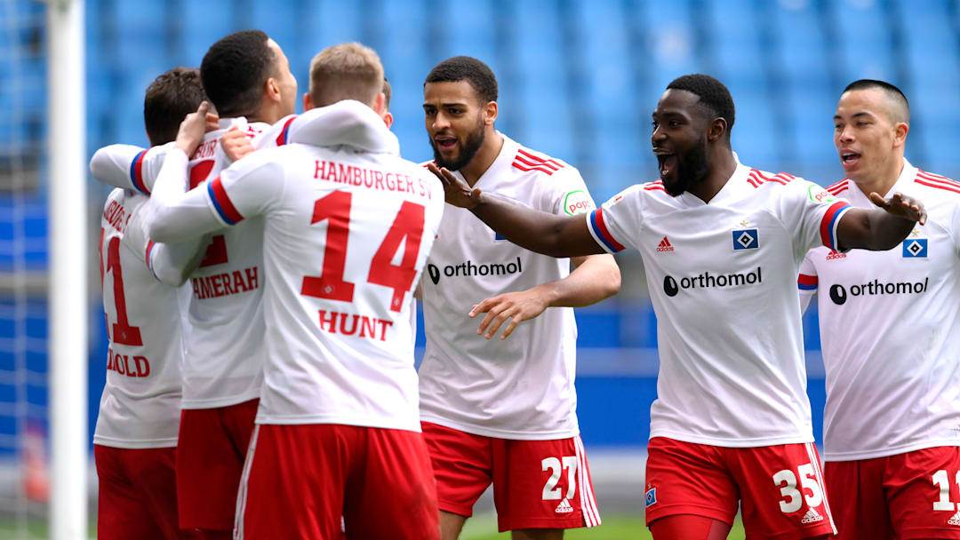 so sehen verdiente Sieger aus - der HSV gewinnt ungefährdet gegen Heidenheim