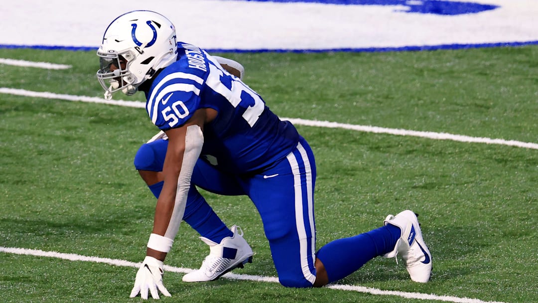 The Baltimore Ravens may face competition to sign free agent pass-rusher Justin Houston. The Baltimore Ravens may face competition to sign free agent pass-rusher Justin Houston.