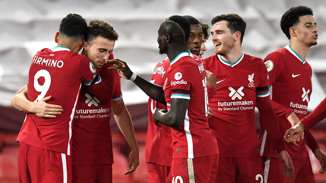 Roberto Firmino, Diogo Jota, Sadio Mane, Andrew Robertson, Curtis Jones, Georginio Wijnaldum Roberto Firmino, Diogo Jota, Sadio Mane, Andrew Robertson, Curtis Jones, Georginio Wijnaldum