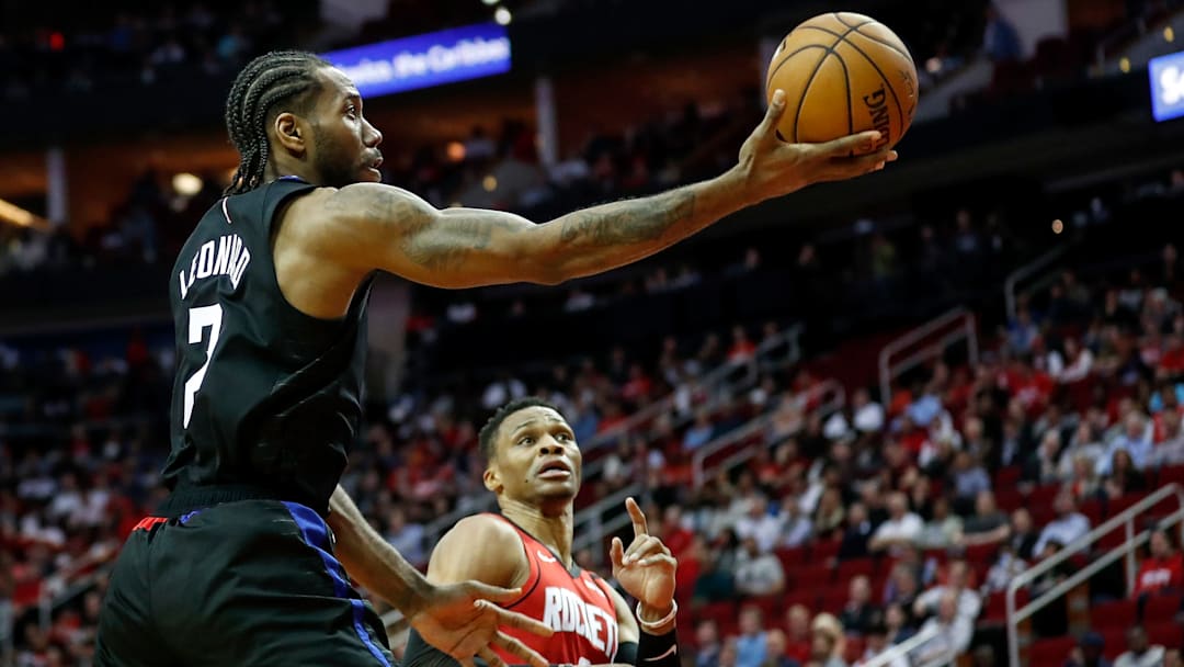 Kawhi Leonard and Russell Westbrook Kawhi Leonard and Russell Westbrook