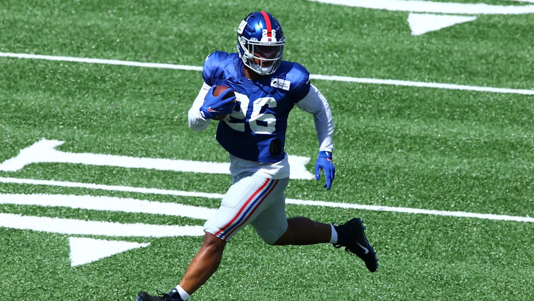 Saquon Barkley looks ready to return. Saquon Barkley looks ready to return.