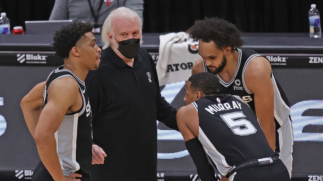 San Antonio Spurs Keldon Johnson, Dejounte Murray, Derrick White San Antonio Spurs Keldon Johnson, Dejounte Murray, Derrick White
