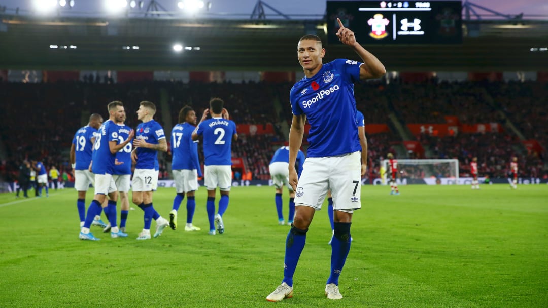 Carlo Ancelotti's high-flying Everton will travel south to face Southampton at St Mary's