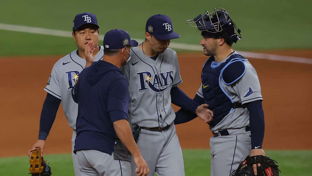 Kevin Cash, Blake Snell Kevin Cash, Blake Snell