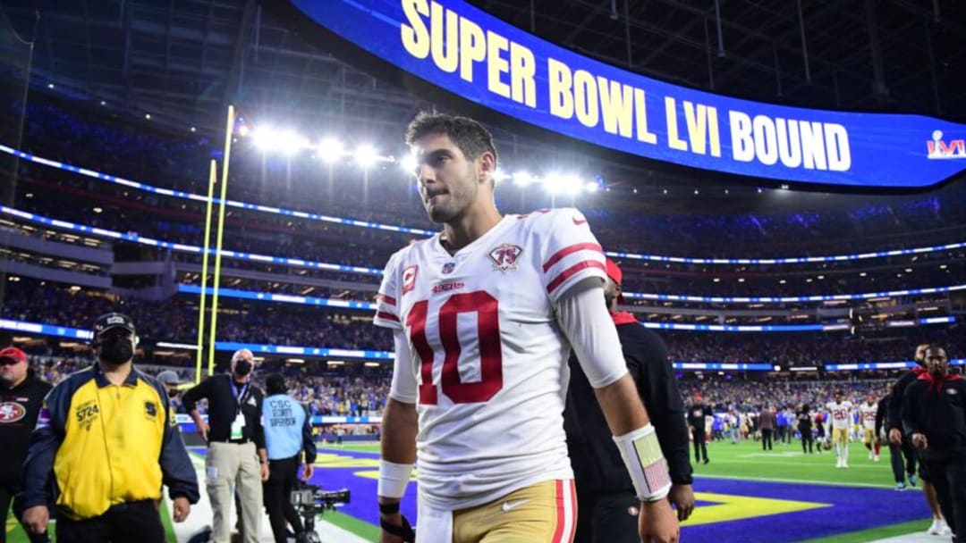 San Francisco 49ers quarterback Jimmy Garoppolo. (Gary A. Vasquez-USA TODAY Sports)