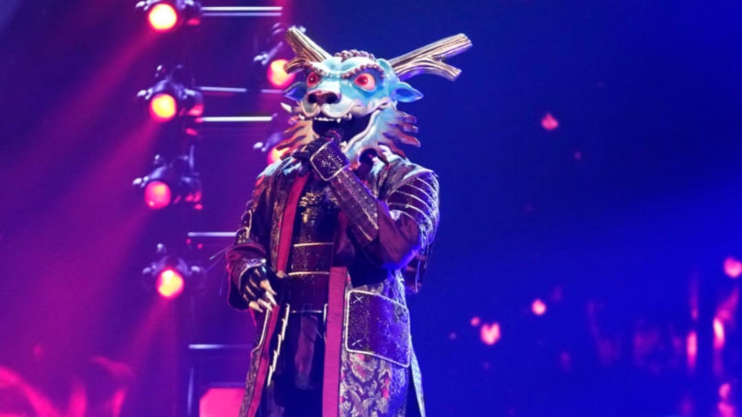 THE MASKED SINGER: Dragon in the "The Masks Return" season four premiere of THE MASKED SINGER airing Wednesday, Sept. 23 (9:00-10:00 PM ET/PT) on FOX. © 2020 FOX MEDIA LLC. CR: Michael Becker/FOX.
