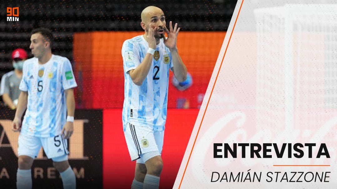 Damián Stazzone, figura de la selección argentina de futsal Damián Stazzone, figura de la selección argentina de futsal