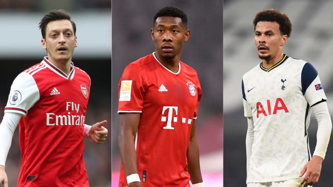 Mesut Ozil, David Alaba, Dele Alli Mesut Ozil, David Alaba, Dele Alli