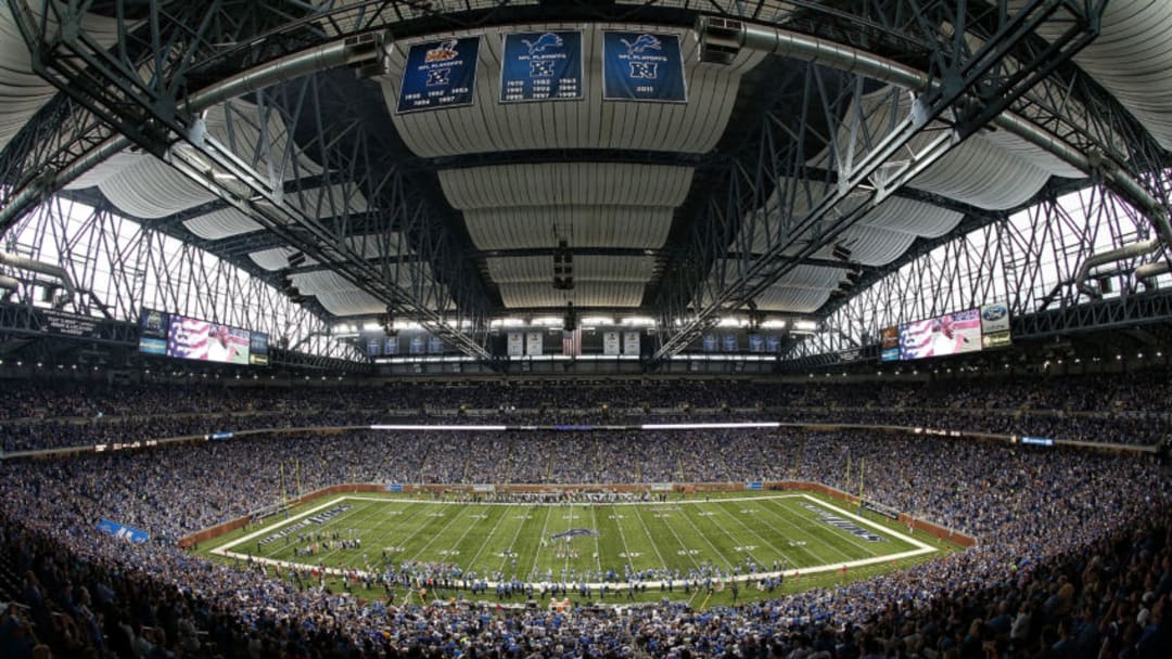 DETROIT, MI - SEPTEMBER 08: A general view of Ford Field prior to the start of the game between the Minnesota Vikings and the Detroit Lions on September 8, 2013 in Detroit, Michigan. (Photo by Leon Halip/Getty Images)