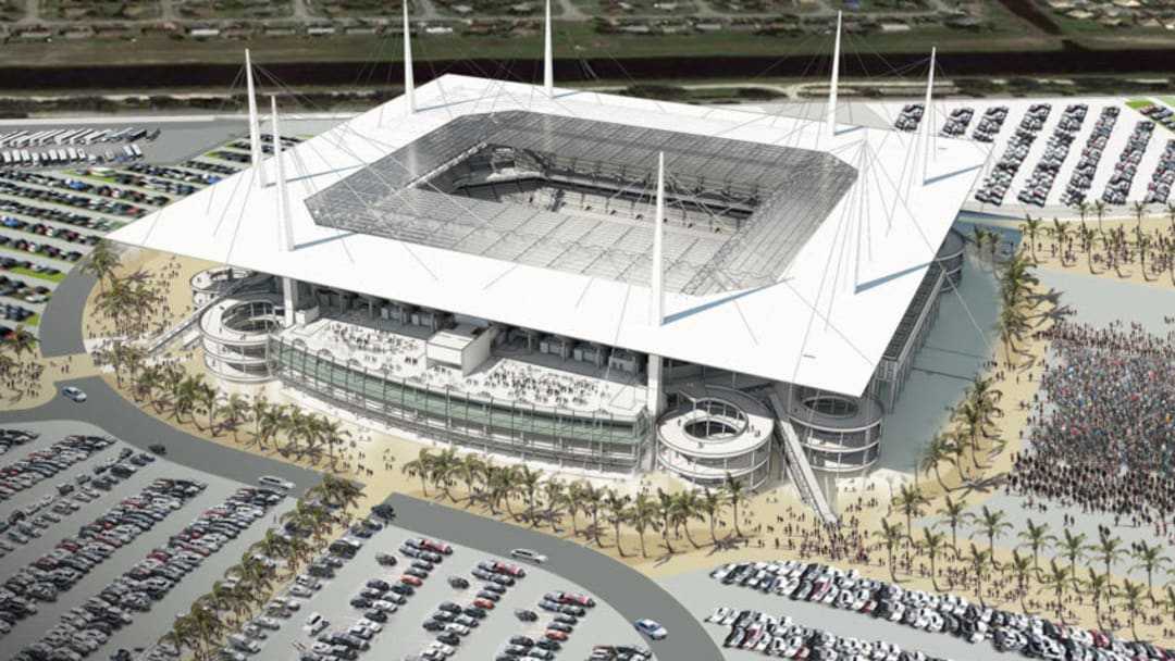 Artist's rendering of Sun Life Stadium once $450 million in renovations is complete. (Courtesy of Miami Dolphins)