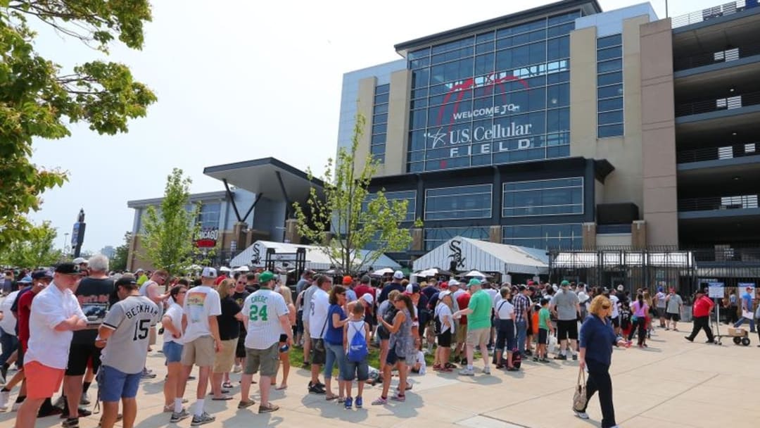 Jul 4, 2015; Chicago, IL, USA; A general shot of fans outside U.S. Cellular Field prior to a game between the Chicago White Sox and the Baltimore Orioles. Mandatory Credit: Dennis Wierzbicki-USA TODAY Sports