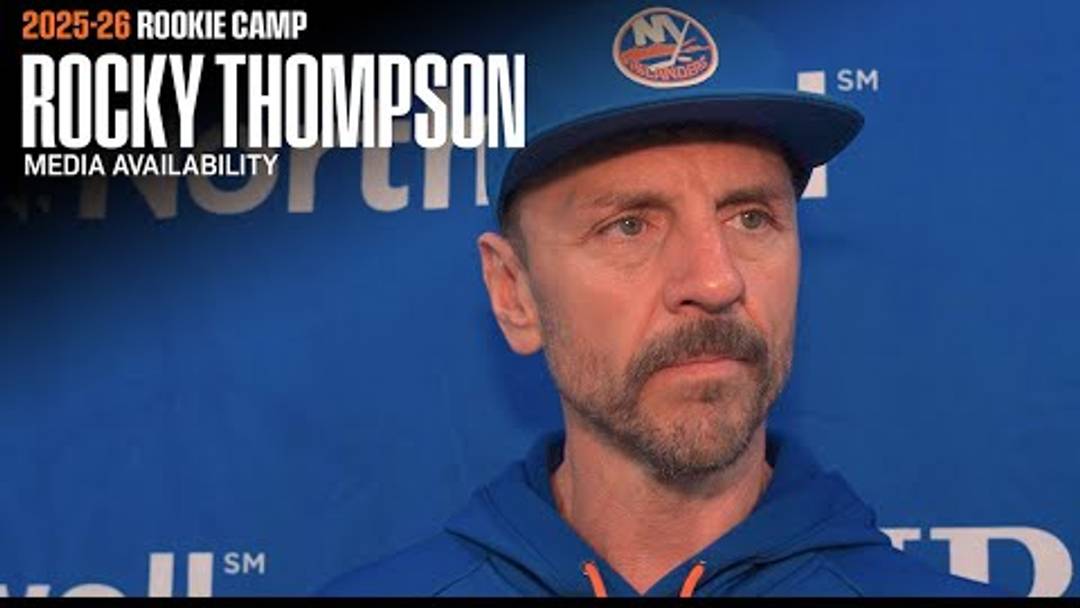 Rocky Thompson Reacts to Day 4 of Islanders Rookie Camp