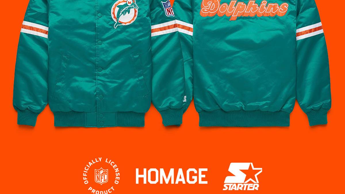 Fans will rejoice seeing this new retro Miami Dolphins Starter jacket