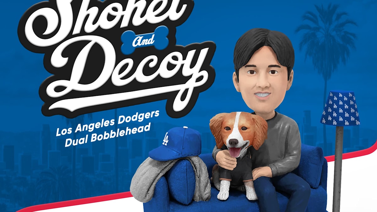 SHOHEI & DECoy No.17 フィギュア Shohei Ohtani and his dog are a limited-edition bobblehead