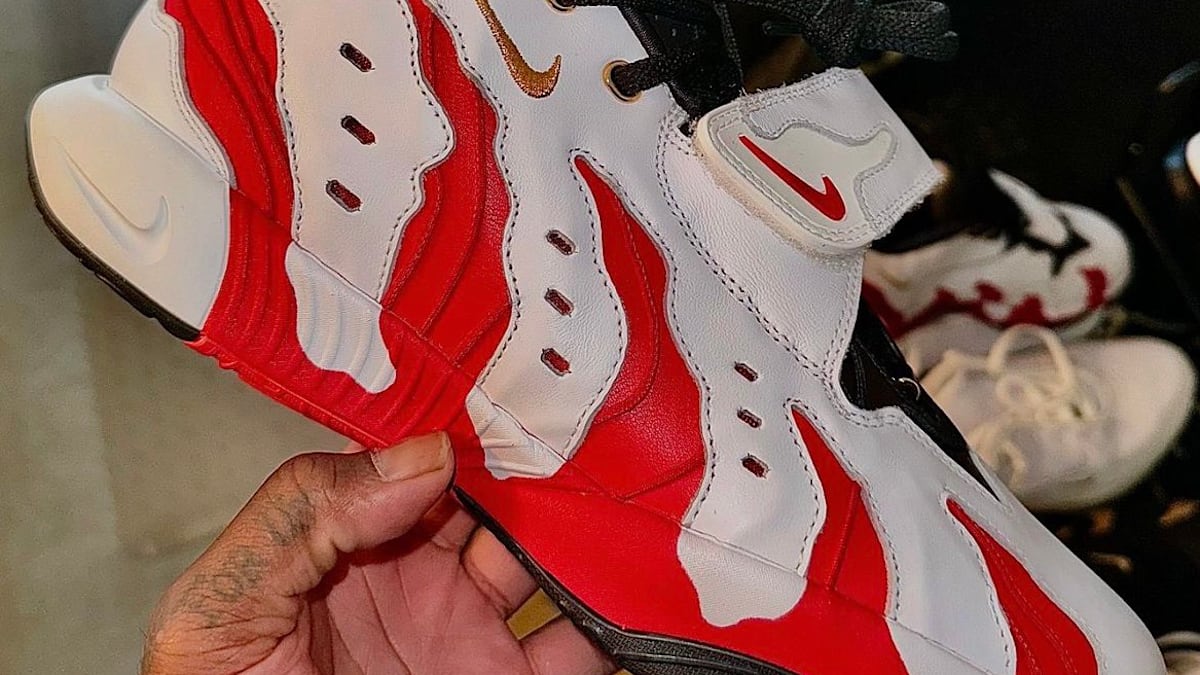 deion sanders red shoes