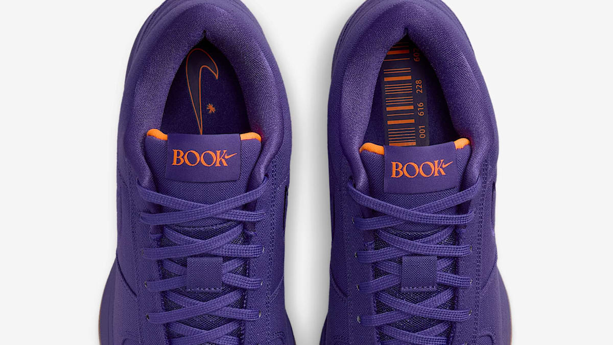 booker suns purple shoes