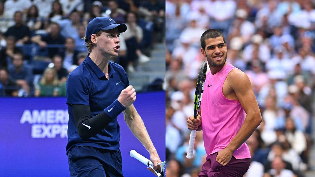 Shop Jannik Sinner and Carlos Alcaraz's 2025 US Open Nike Kits