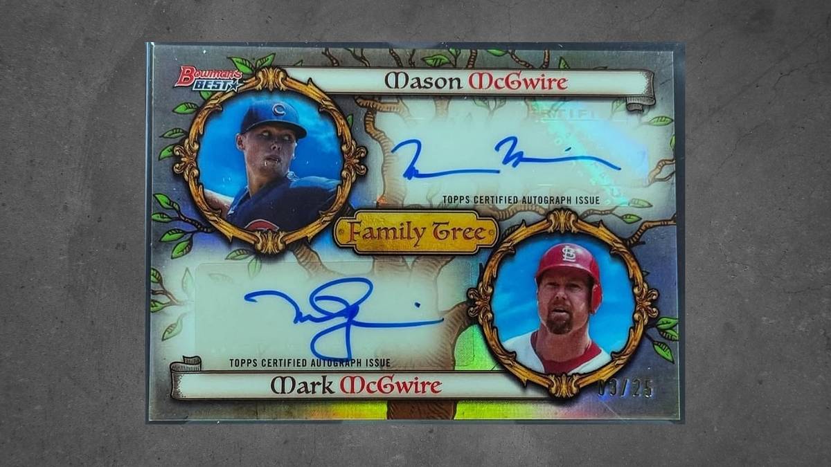 Mark McGwire and Son Mason Team Up for First Dual Autograph Card