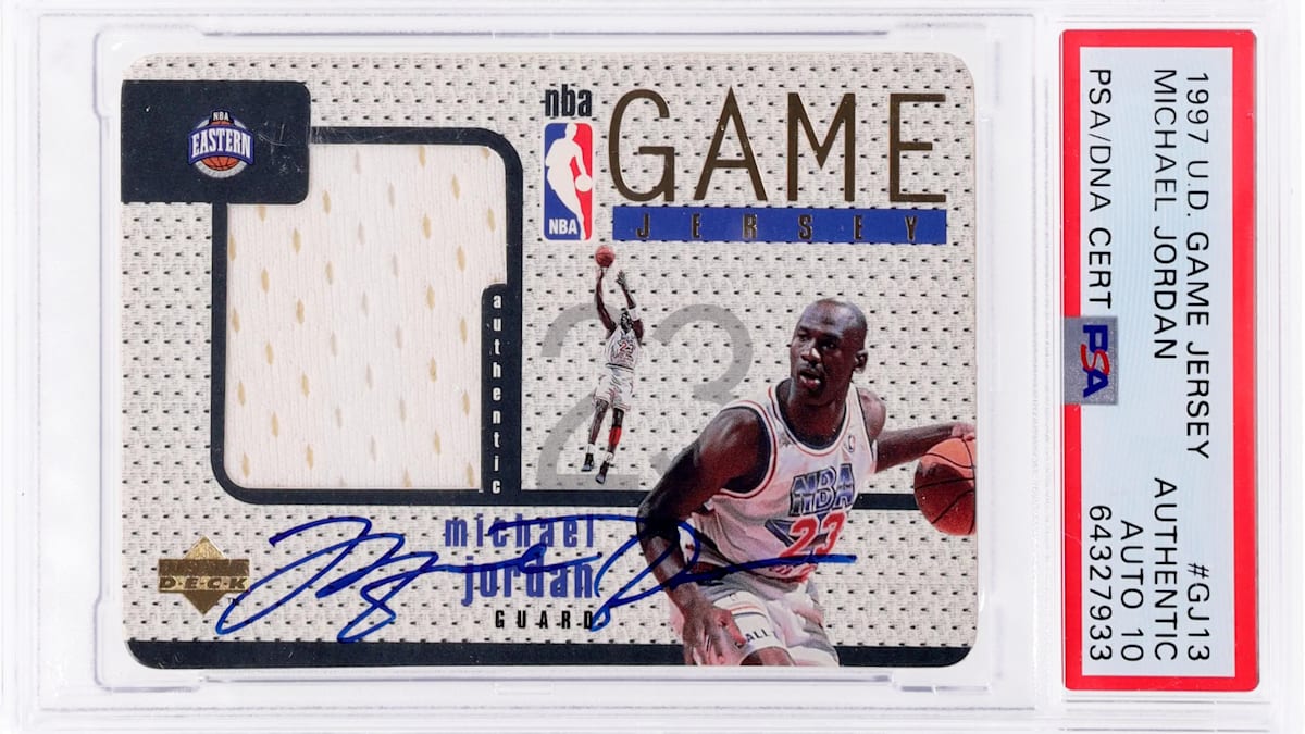 upper deck jordan autograph