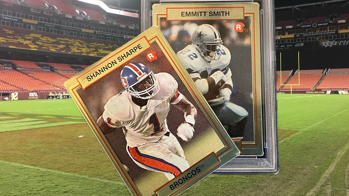 Five NFL Hall of Famers highlight 1990 Action Packed Rookie Update football cards Five NFL Hall of Famers highlight 1990 Action Packed Rookie Update football cards