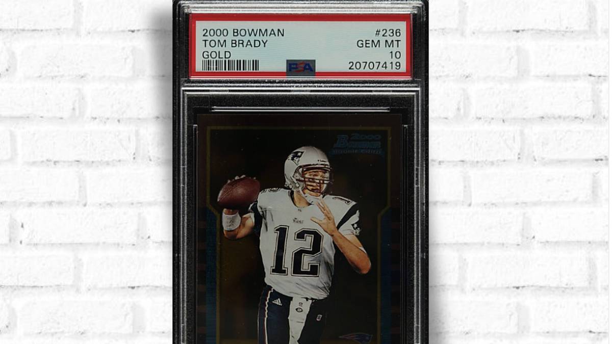 Tom Brady's 2000 Bowman Rookie Card Sets All-Time Sales Record