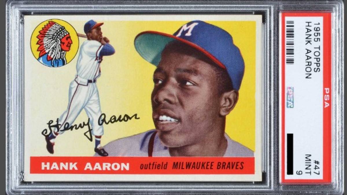 1955 Topps Hank Aaron PSA 9 Sets Another Sales Record