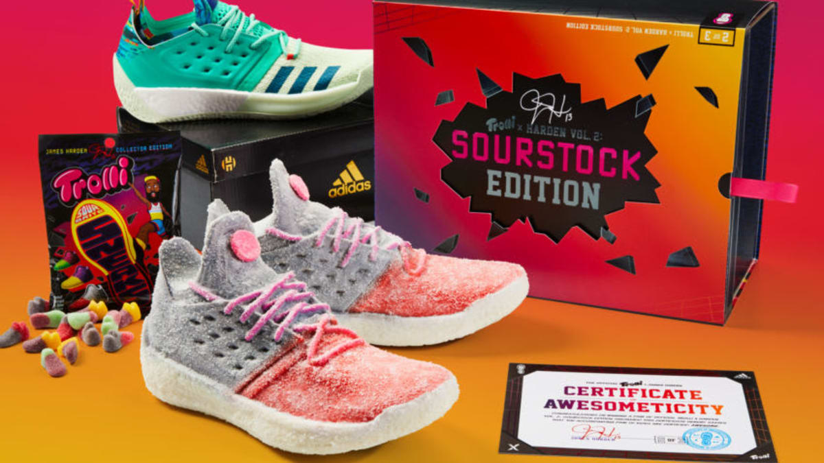 James Harden wants to give you life size gummi sneakers