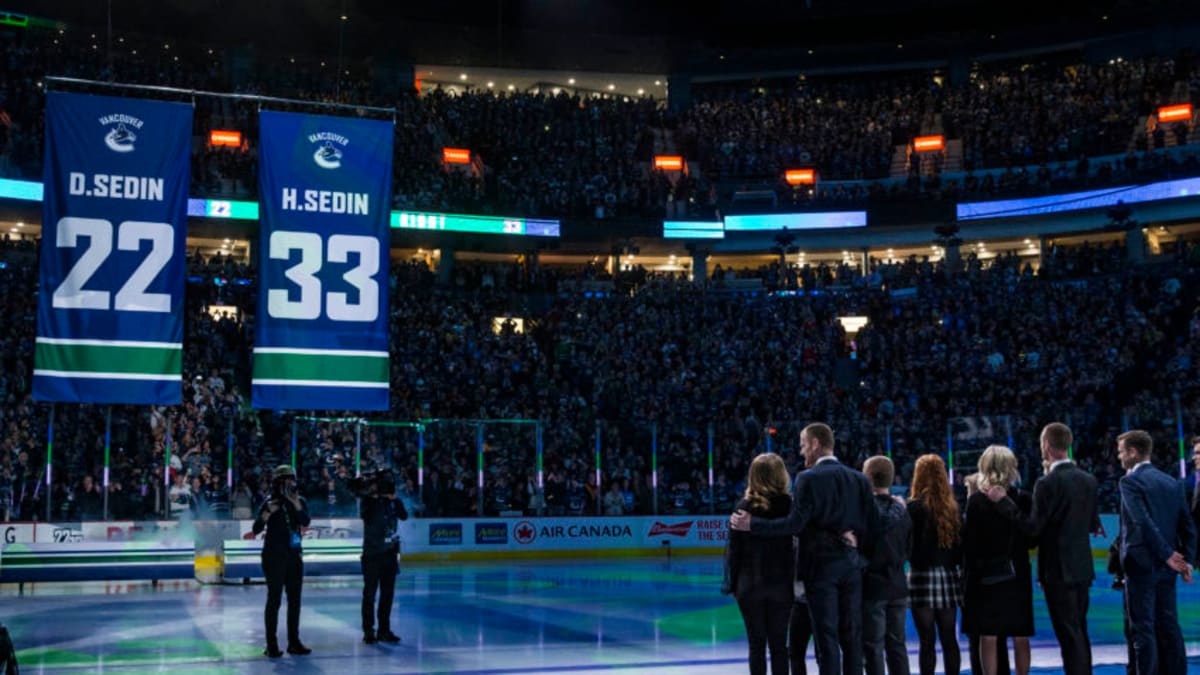Sedin jersey retirement hot sale