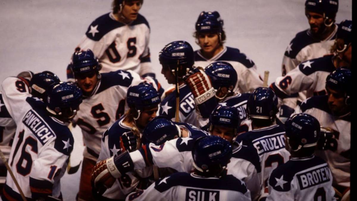miracle on ice celebration photo