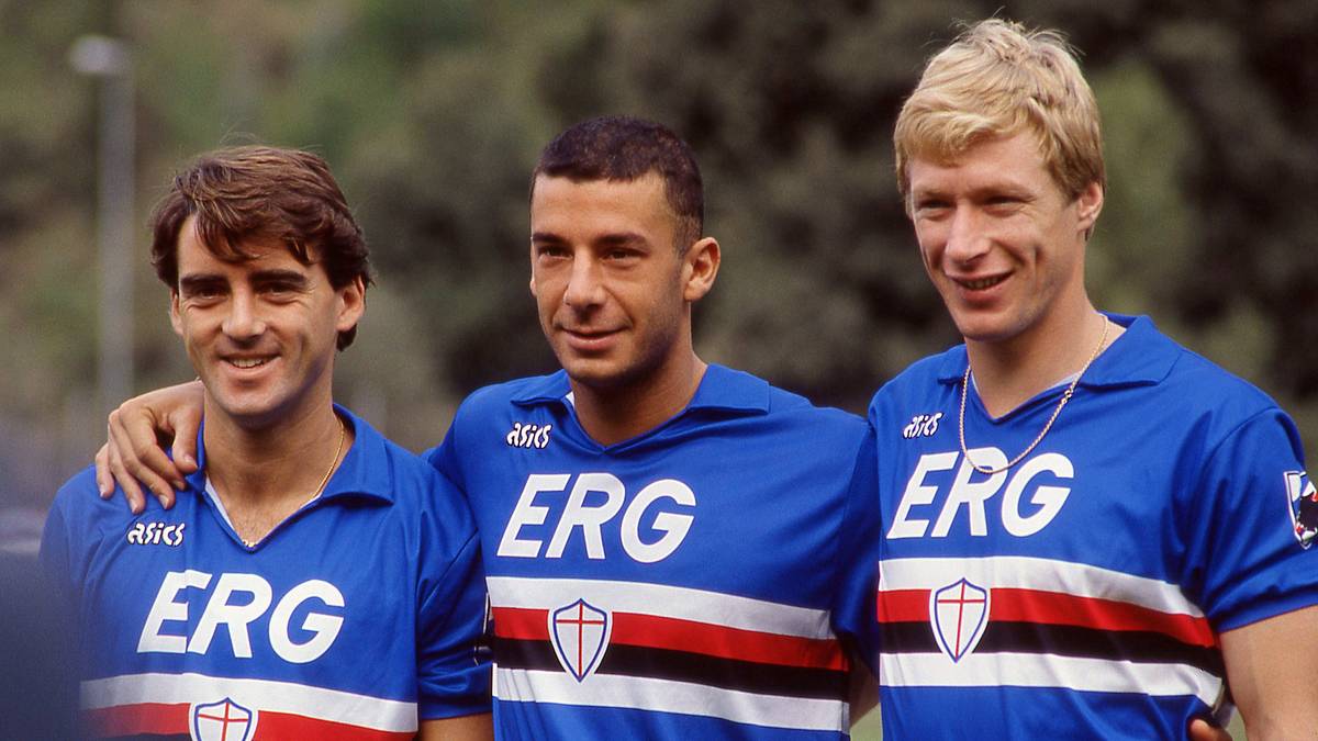 Fanion Vintage Sampdoria Années 90 – Pennant Supporter Multicolore, Collection
