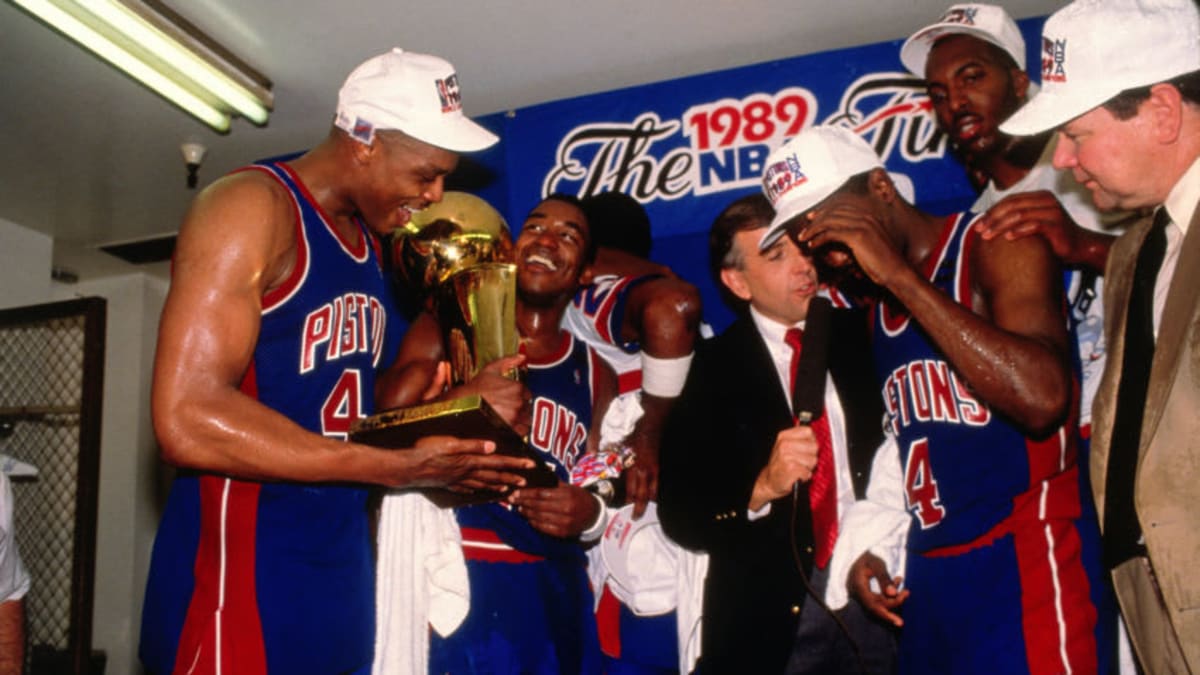 On this day in 1989: The Detroit Pistons win their first championship