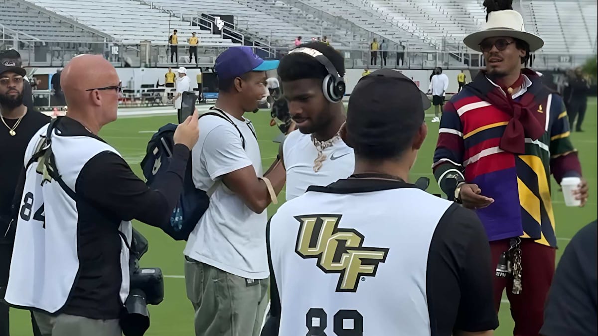 WATCH: Shedeur Sanders blows off Cam Newton during pregame warm-ups