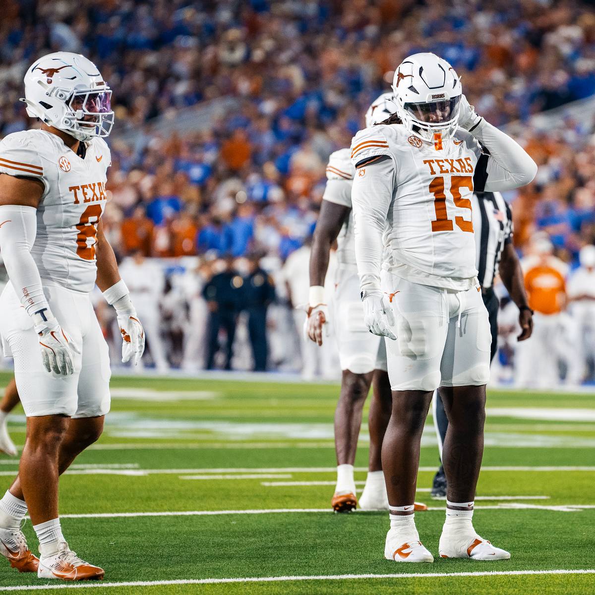 Texas DL Justus Terry's impending return should strike fear into Florida QB Tramell Jones