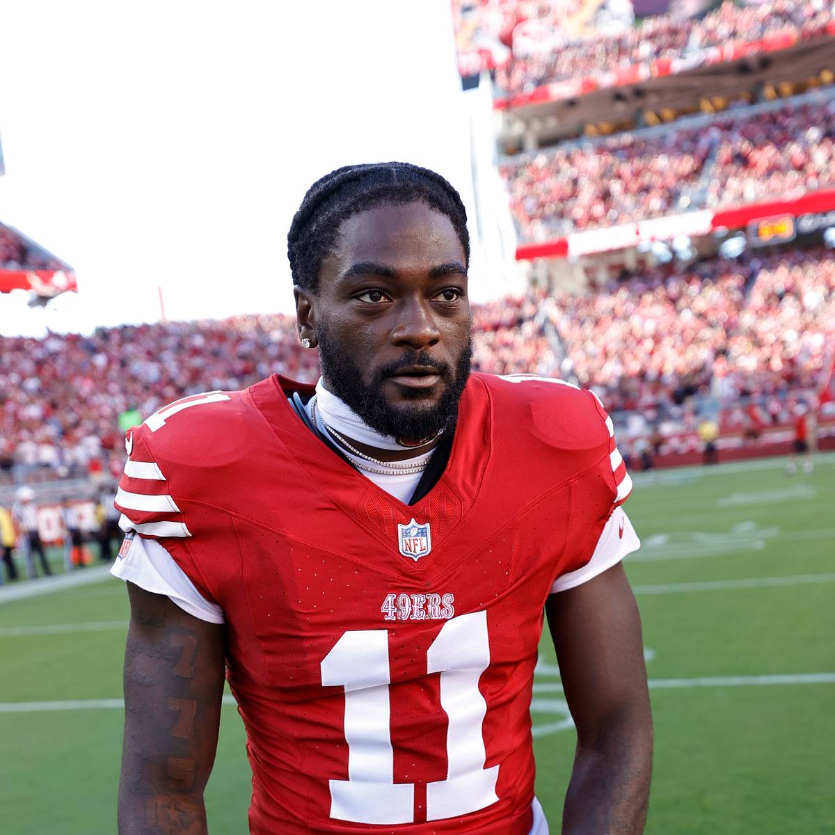 Image for ESPN insider reopens Brandon Aiyuk rumors linking him with old friend