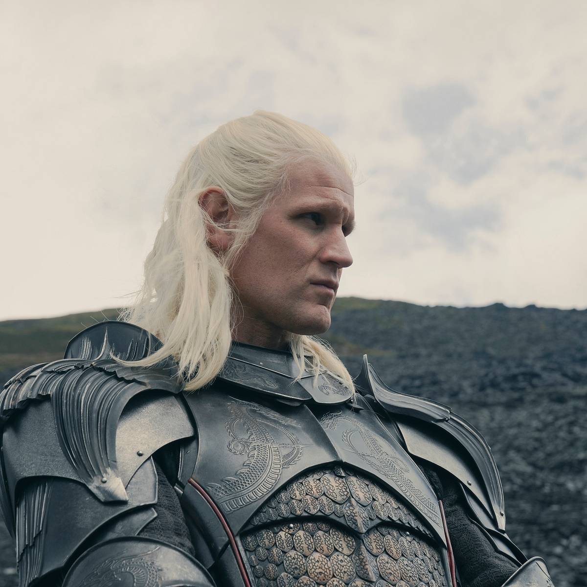 matt smith dragon helmet Matt Smith has a plan to deal with the hardest part of House of the Dragon:  the wigs