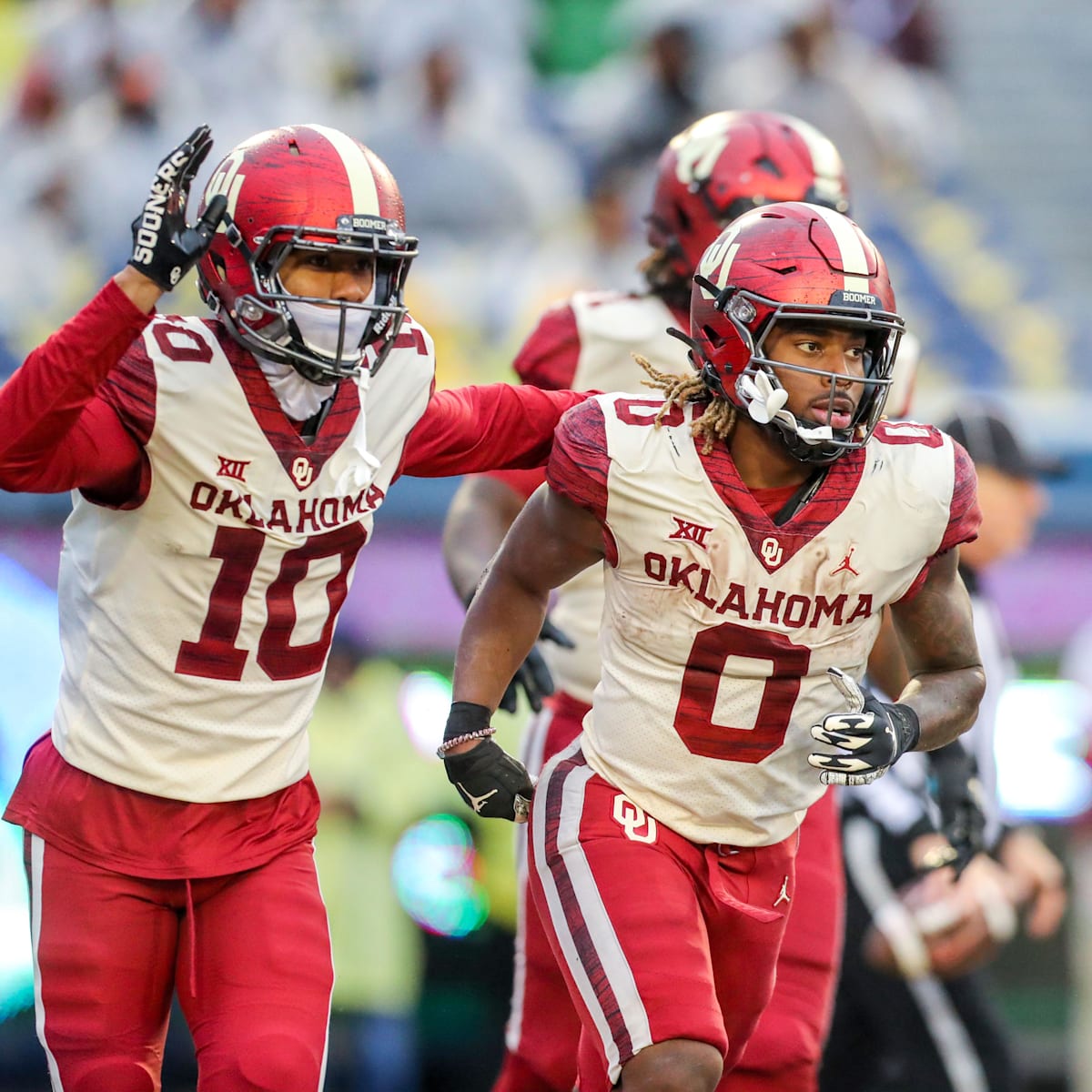 Oklahoma Sooners football uniform red