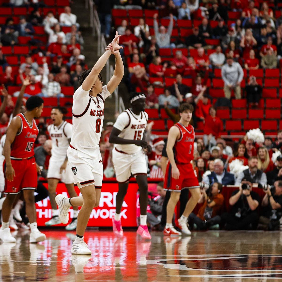 Image for NC State embarrassing FSU basketball on its home court with another half left to play