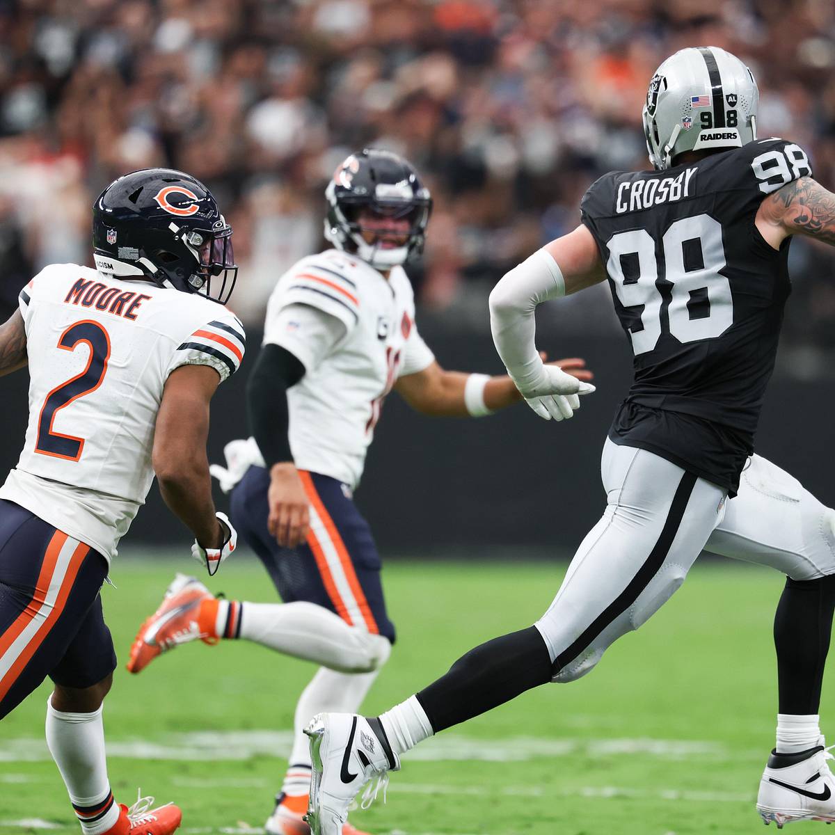 Caleb Williams didn't mince words about his feelings on Raiders' Maxx Crosby