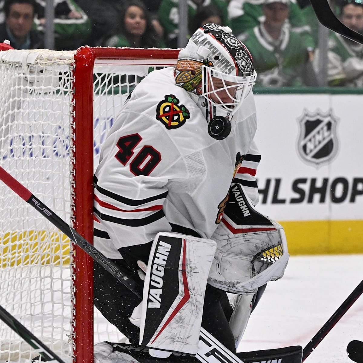 Arvid Sodebrlom is playing well for the Chicago Blackhawks while Laurent  Brossoit's return remains unknown