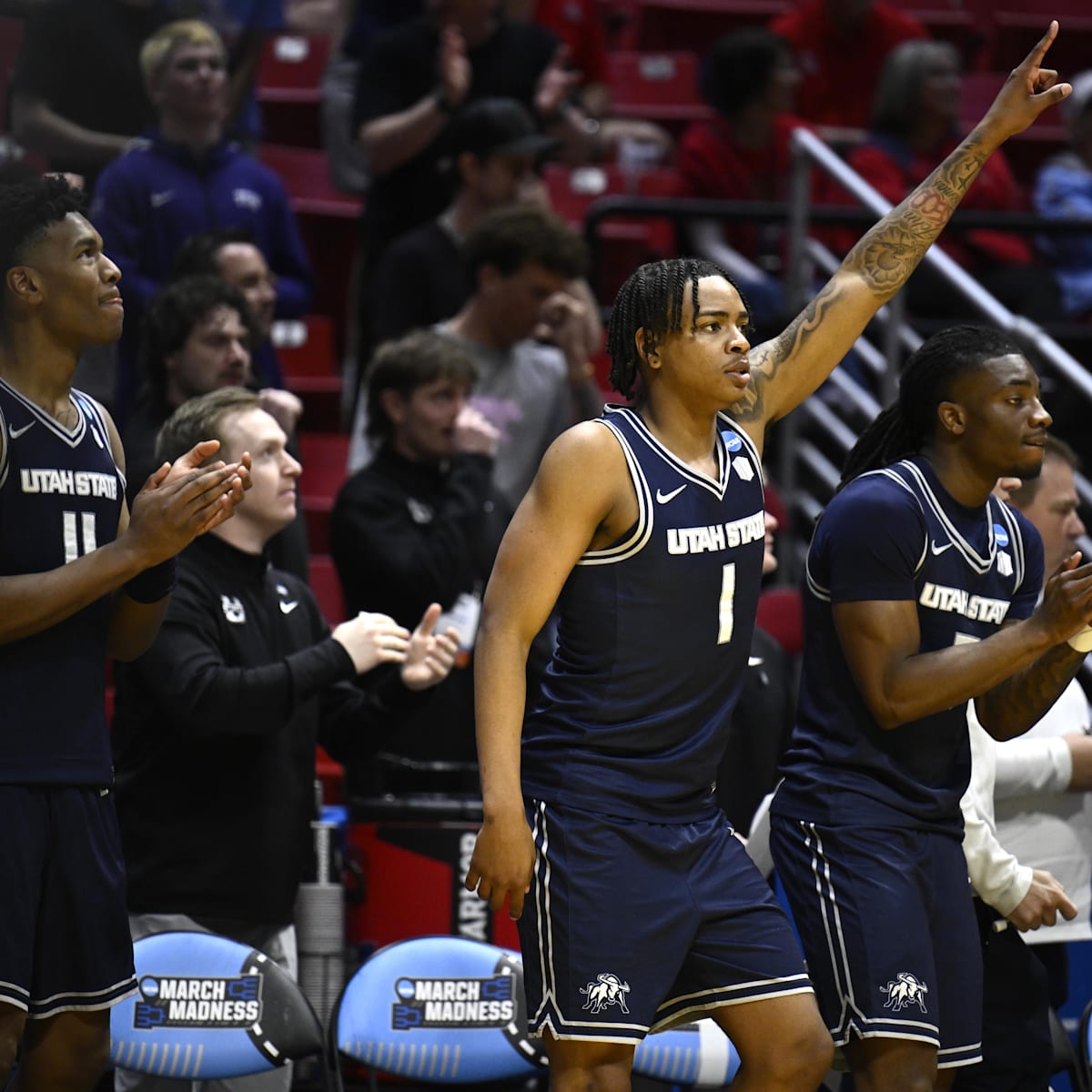 si.com - Russell Heltman - Cincinnati Bearcats Basketball Lands Former Utah State Guard Out of 2026 Transfer Portal