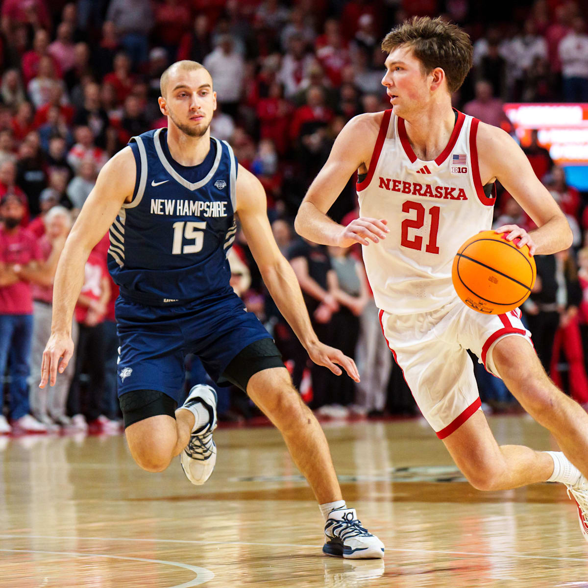 Strong Second Half Propels Huskers Over Wildcats, Keeps
